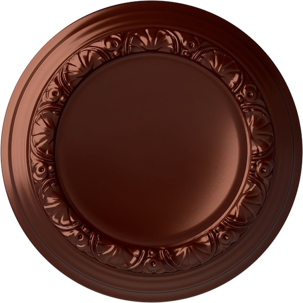 Ekena Millwork Carlsbad Ceiling Medallion (Fits Canopies up to 7 7/8"), 12 1/2"OD x 1 1/2"P, Antique Copper CM12CAACS - main